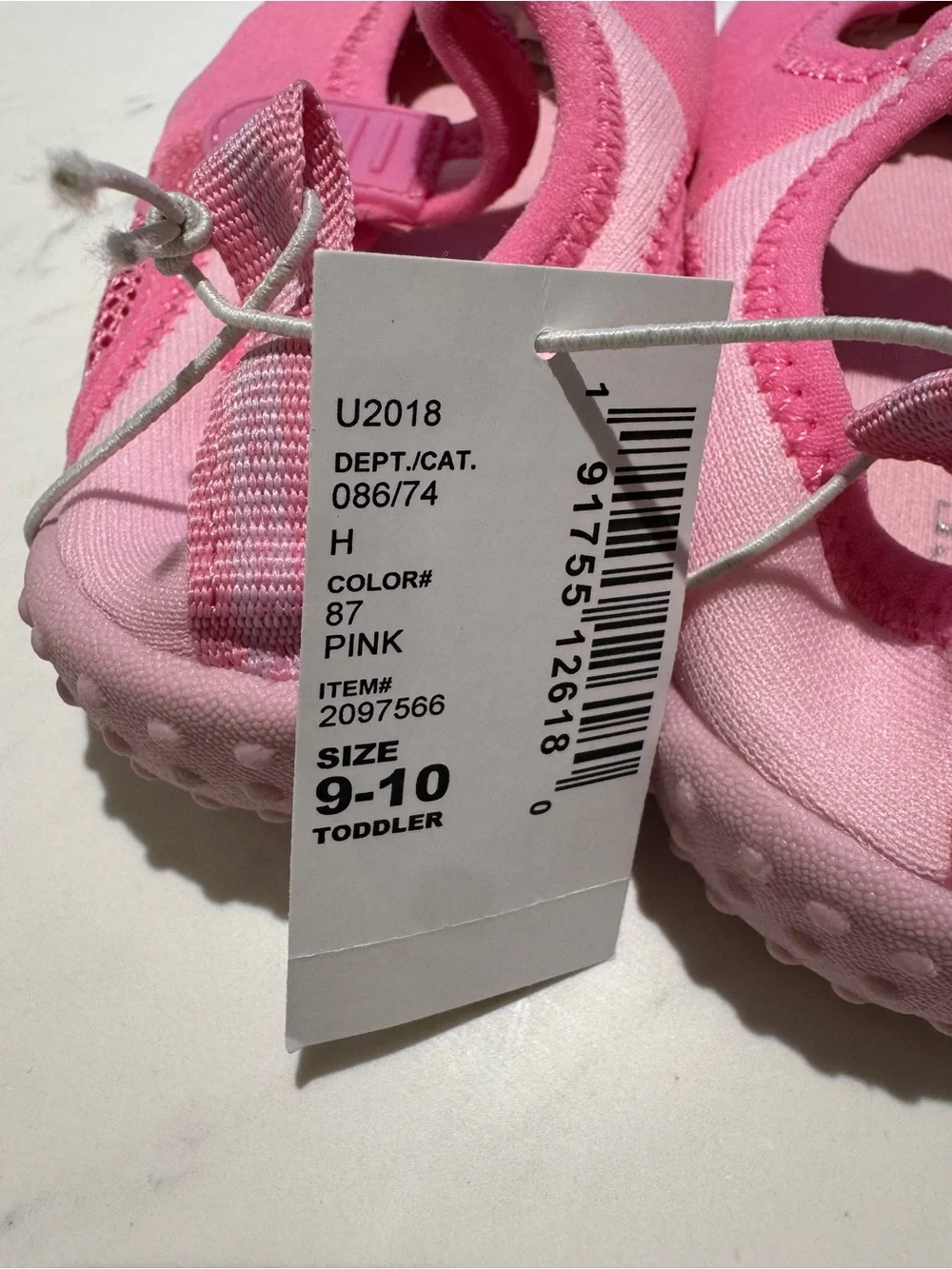 Children’s place Kids Water Shoes Pink NWT